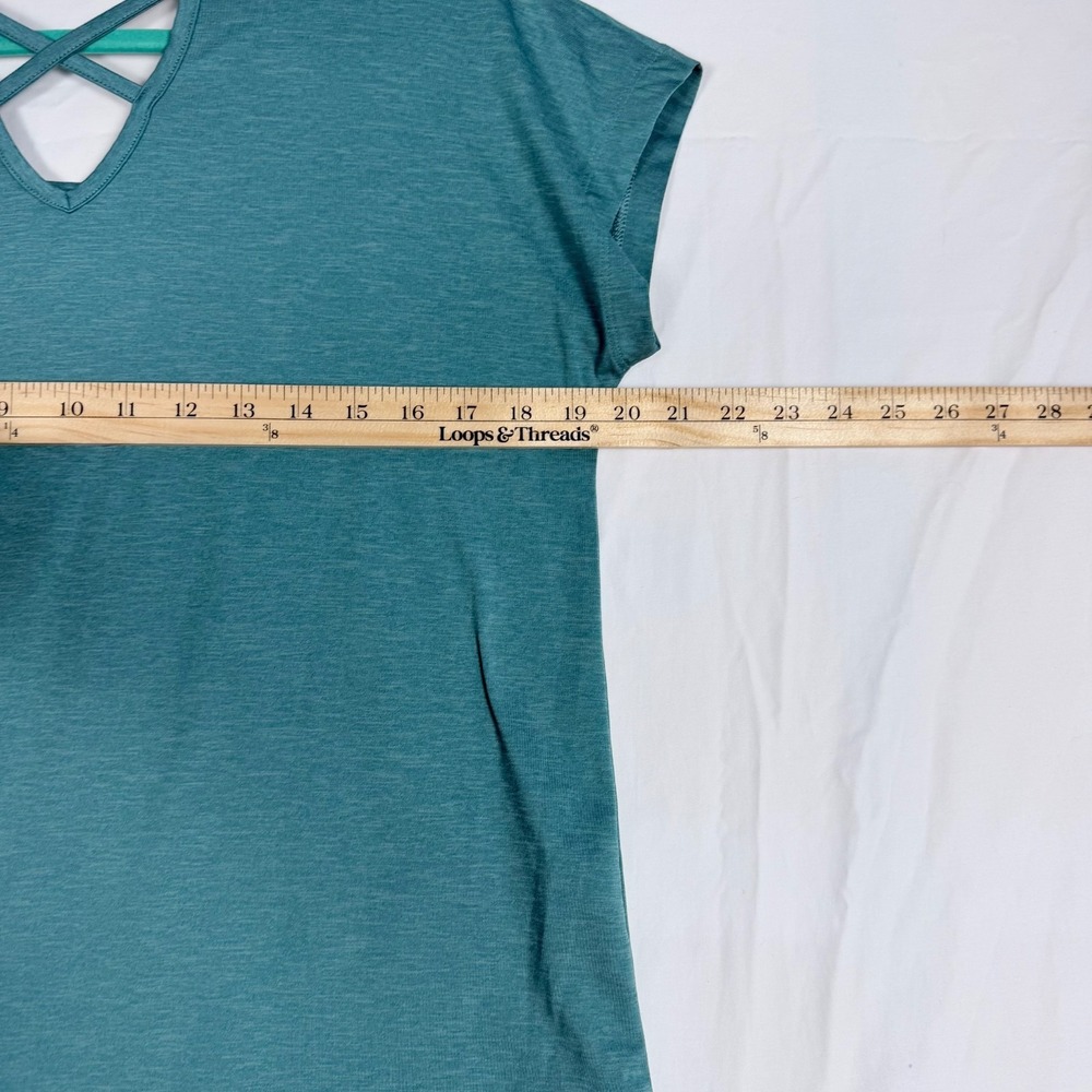 Tuff Athletics Sport Shirts Lot 2xL 1xM Blue Teal Purple Moisture Wicking Yoga - Picture 16 of 16